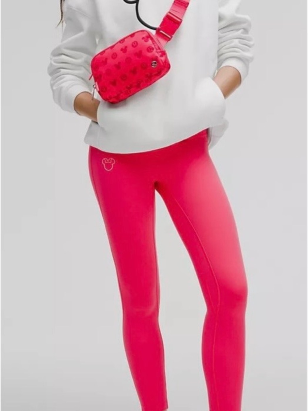 Hot Pink Active Leggings with Minnie Accent lululemon x Disney